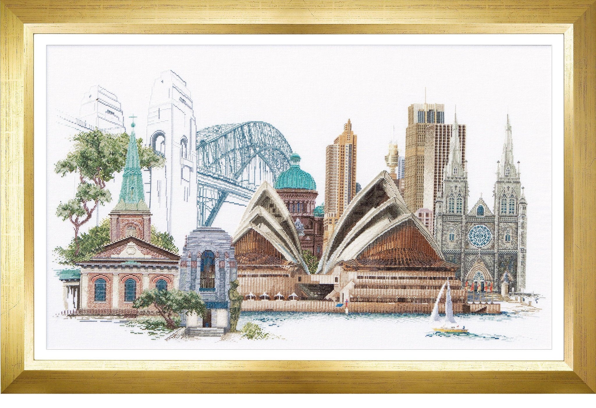 Thea Gouverneur - Counted Cross Stitch Kit - Sydney - Aida - 18 count - 480A - Thea Gouverneur Since 1959