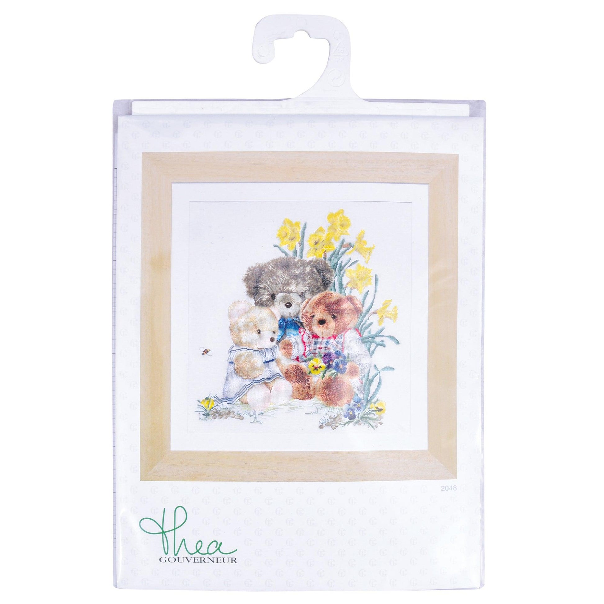 Thea Gouverneur - Counted Cross Stitch Kit - Teddy Bears - Aida - 16 count - 2048A - Thea Gouverneur Since 1959