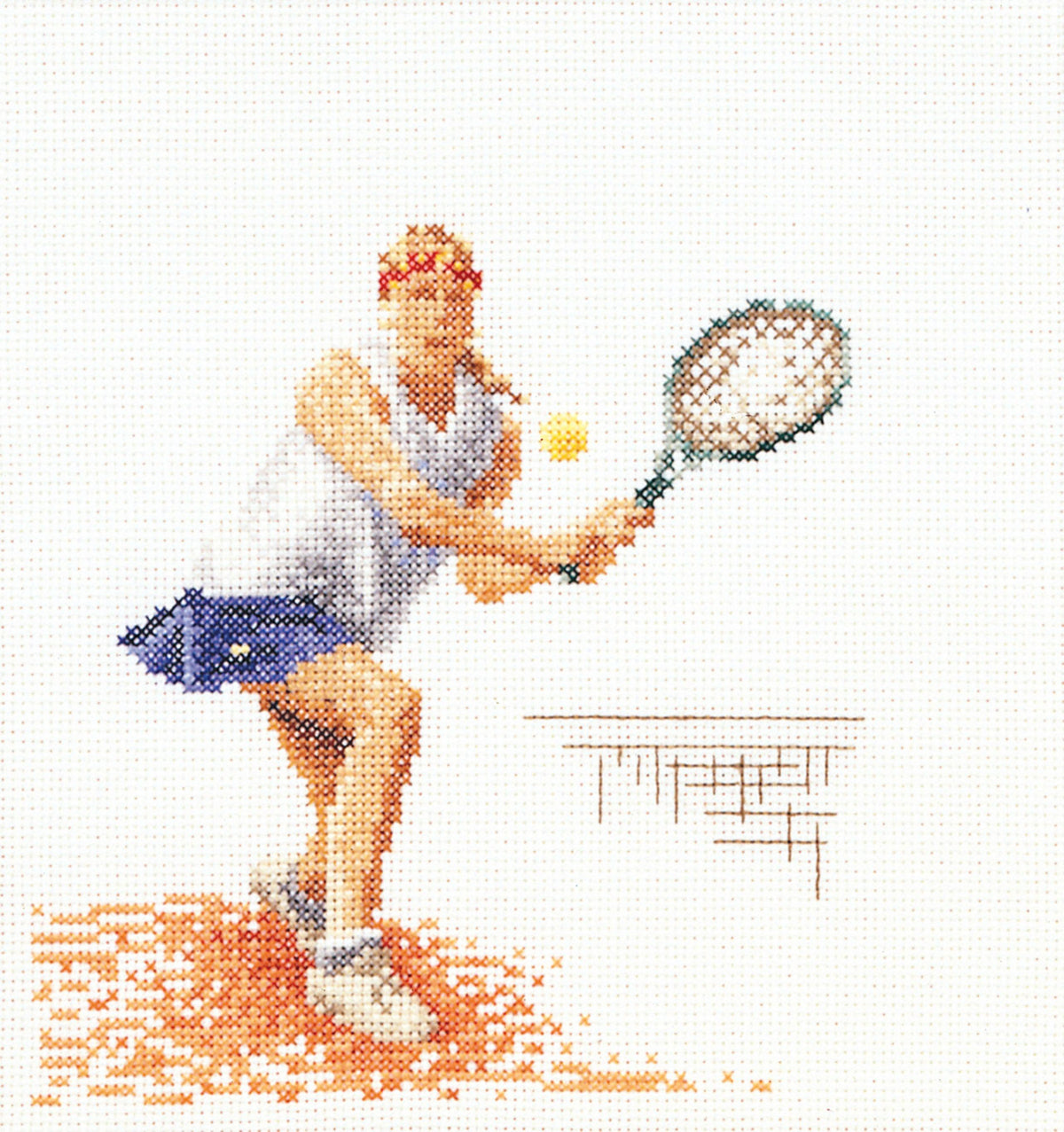 Thea Gouverneur - Counted Cross Stitch Kit - Tennis - Aida - 18 count - 3031A - Thea Gouverneur Since 1959