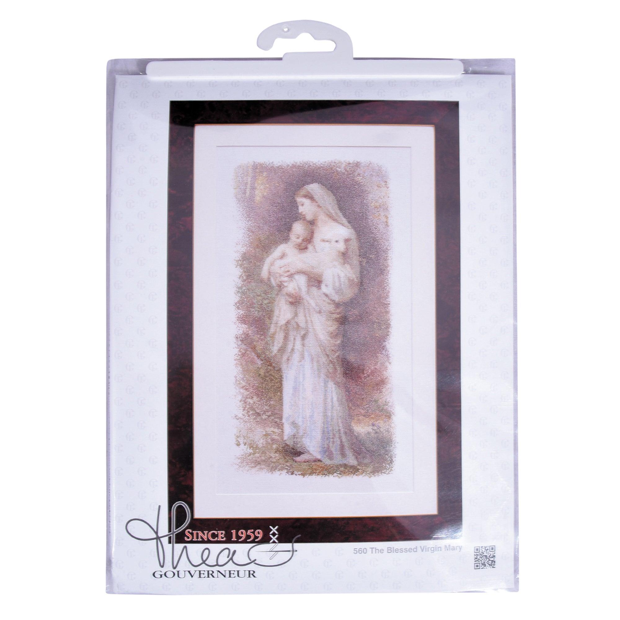 Thea Gouverneur - Counted Cross Stitch Kit - The Blessed Virgin Mary - Linen - 32 count - 560 - Thea Gouverneur Since 1959