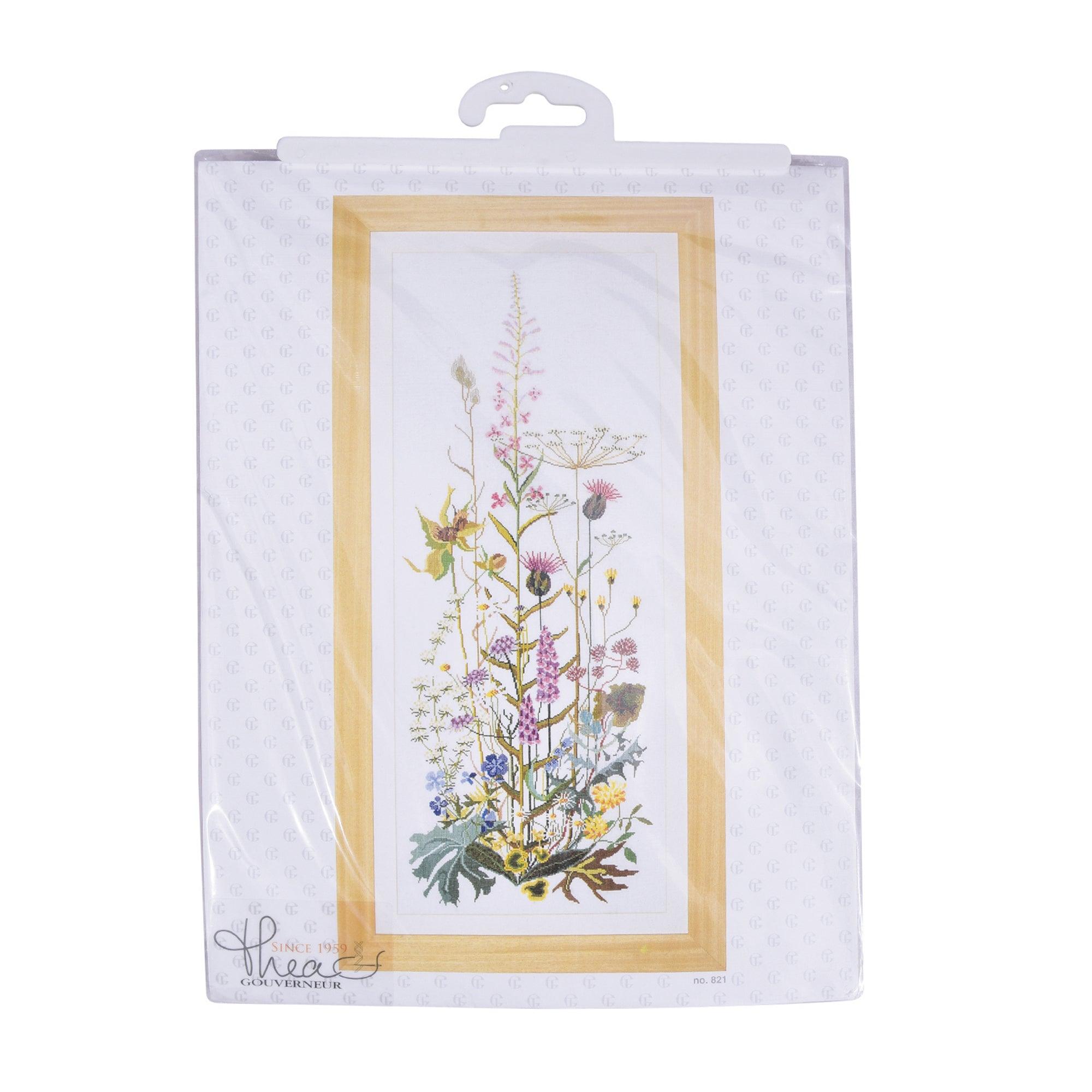 Thea Gouverneur - Counted Cross Stitch Kit - Wild Flowers - Aida - 16 count - 821A - Thea Gouverneur Since 1959