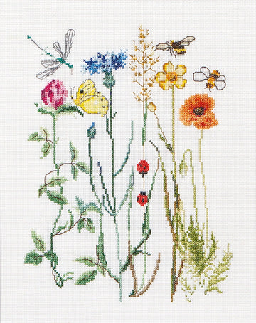 Thea Gouverneur - Counted Cross Stitch Kit - Wildflowers - Aida - 16 count - 577A - Thea Gouverneur Since 1959